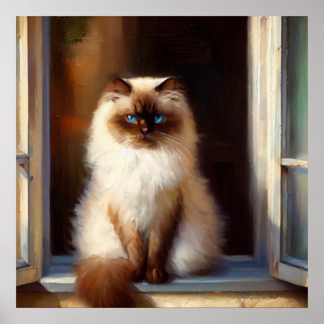 Himalayan Cat Poster (Framsidan)