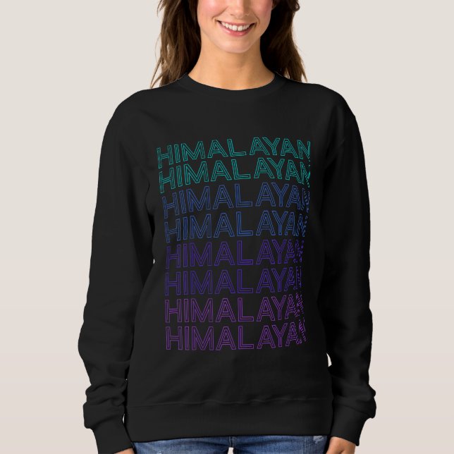 Himalayan Cat Retro T Shirt (Framsida)