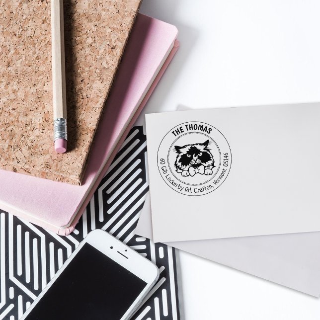 Himalayan Cat Returadress Stämpel (Skapare uppladdad)