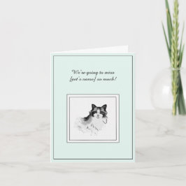 Himalayan Cat Sympathy Foleting Card Kort