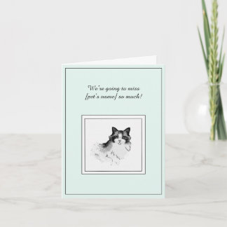 Himalayan Cat Sympathy Foleting Card Kort