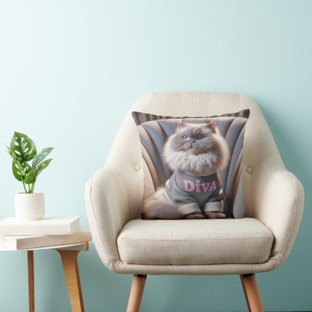 Himalayan Diva Cat Kudde (Stol)