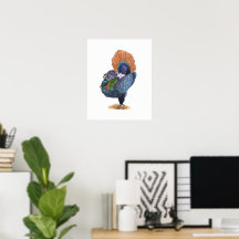 Himalayan Monal Fasan | Fågelkonsttryck