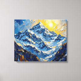 Himalayan Peaks Wrapped Canvas | Mountain Landscap