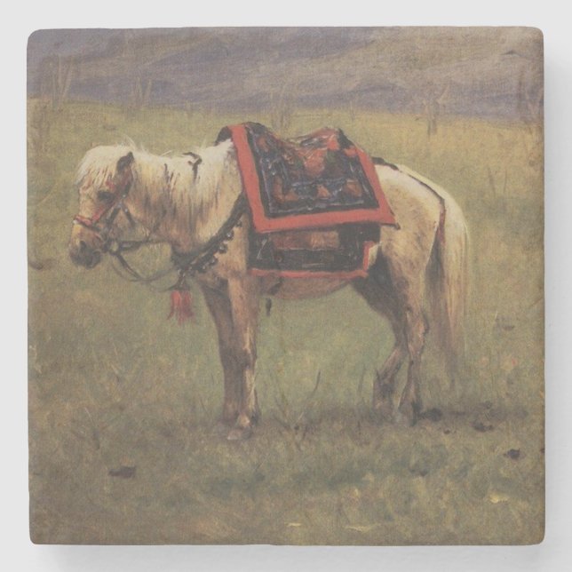 Himalayan Pony (Small Horse) (Vasily Vereshchagin) Stenunderlägg (Framsidan)