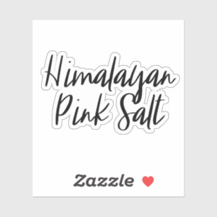 Himalayan Rosa Salt Storage Sticker Klistermärken