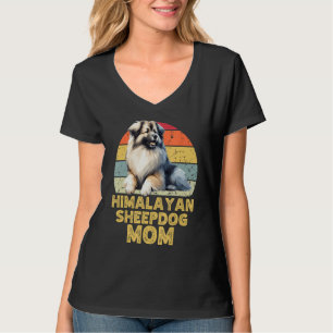 Himalayan Sheepdog Hund Mamma Retro Rolig hund Äls T Shirt