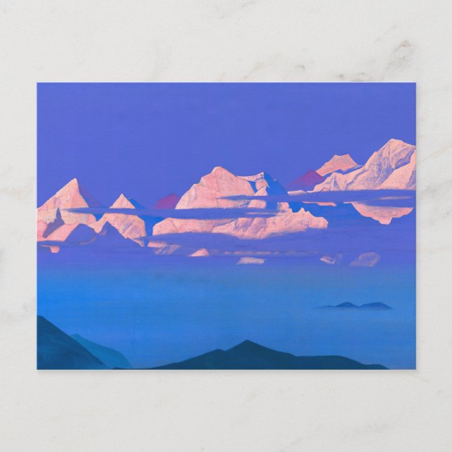 Himalayas, 1933 av Nicholas Roerich Vykort (Framsida)