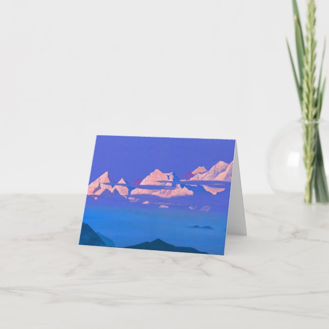Himalayas av Nicholas Roerich Tack Kort (Framsida)