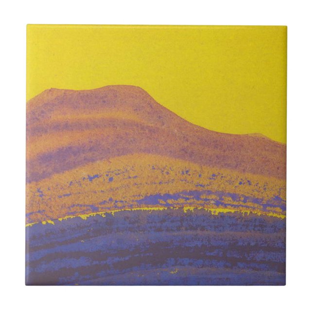 Himalayas (bergsområdet) (av Nicholas Roerich) Kakelplatta (Framsidan)