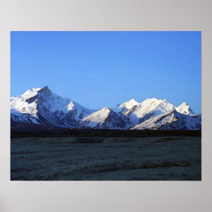 Himalayas från Tibet Plateau Poster