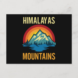Himalayas Mountains Sunset Vykort