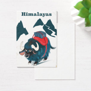 Himalayas Vintage resor poster Visitkort