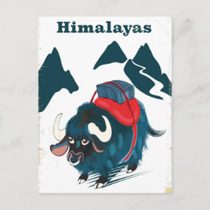 Himalayas Vintage resor poster Vykort