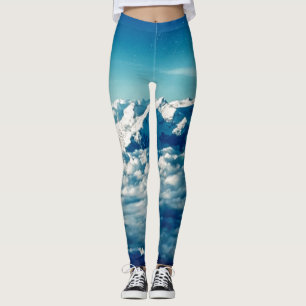 Himalayasbergen i molnen Blå himmel Leggings
