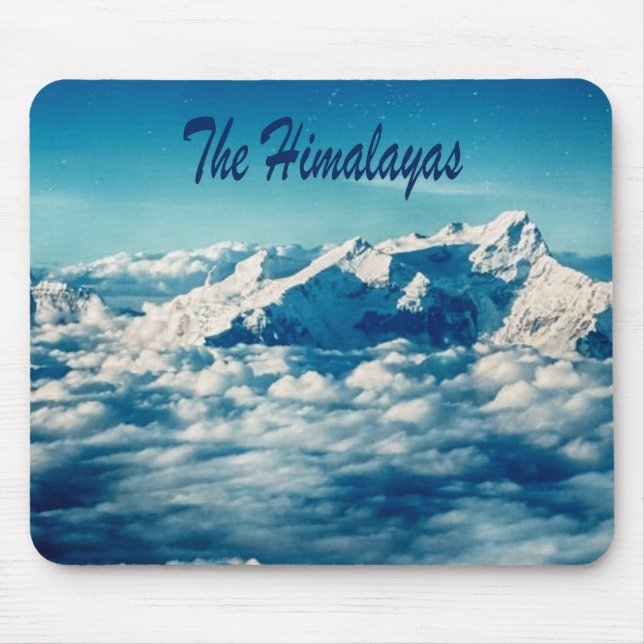 Himalayasbergen med text musmatta (Framsidan)