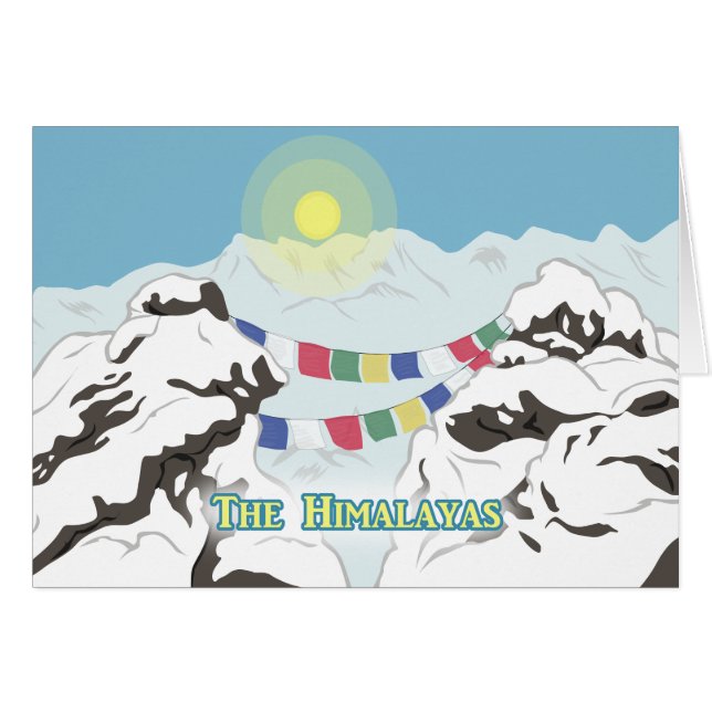Himalayasna Hälsningskort (Framsidan Horizontal)