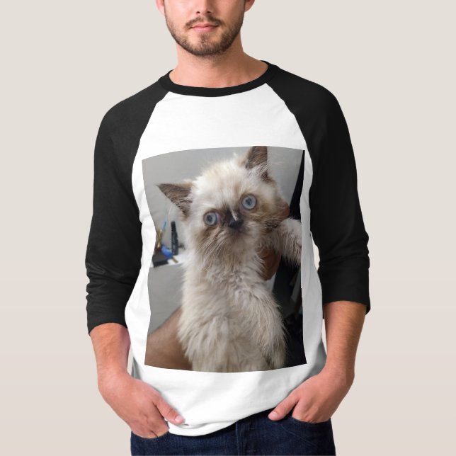 Himalyan cat print Tshirt JN T Shirt (Framsida)