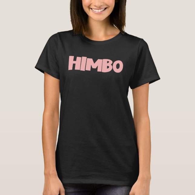 Himbo Manlig Bimbo  Mäns Himbo T Shirt (Framsida)