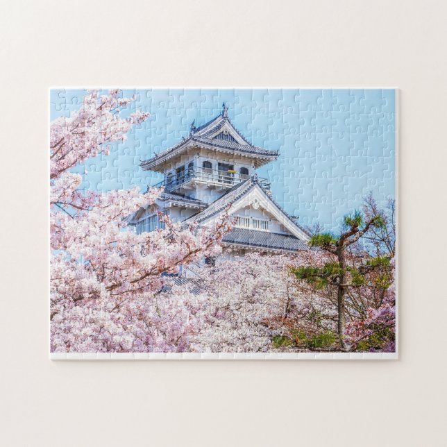 Himeji Castle in Full Bloom  Pussel (Horisontell)