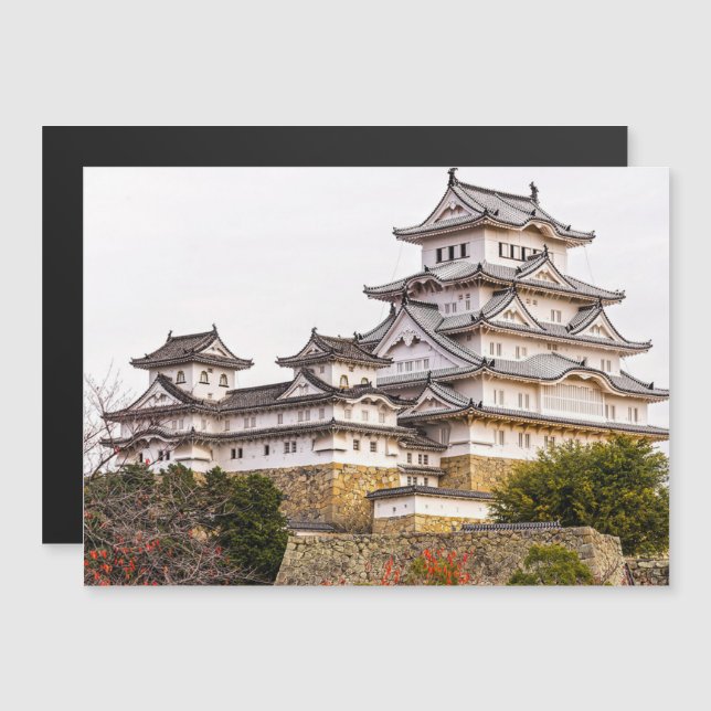 Himeji Castle Magnetic Card (Fram/baksida)