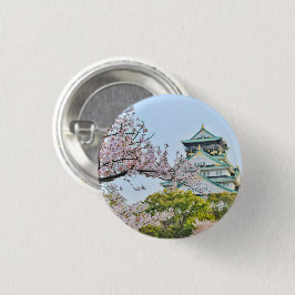 Himeji Castle med körsbärs-blommar Japan Knapp
