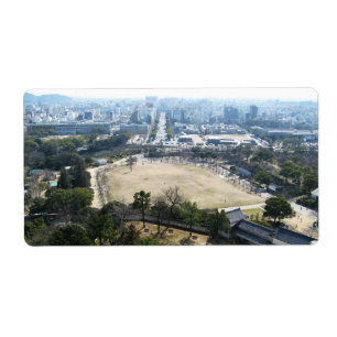 Himeji, Japan (Vy från atop castle) Fraktsedel