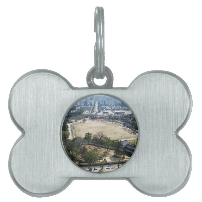 Himeji, Japan (Vy från atop castle) ID-bricka Husdjur (Framsidan)