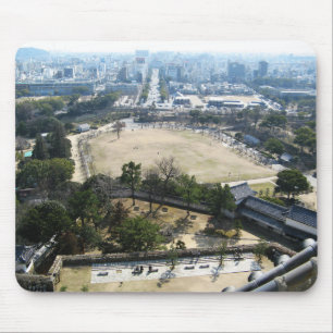 Himeji, Japan (Vy från atop castle) Musmatta