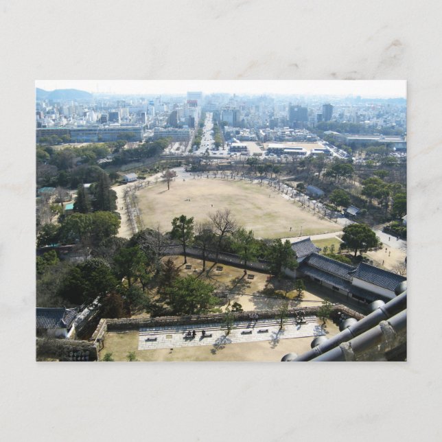 Himeji, Japan (Vy från atop castle) Vykort (Framsida)
