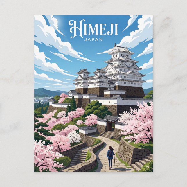 Himeji slott Japan Vykort (Framsida)