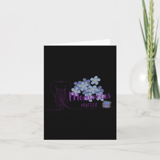 Himerheimers medvetenhet Myosotis Elephant Glöm in Kort (Framsida)