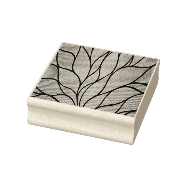 Himla blå nyanser Kreativt lövmönster  Stämpel (Stämpel)