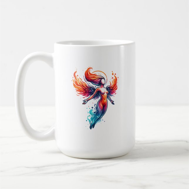 Himladisk Eld Isgudinna Kaffemugg (Vänster)