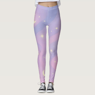 Himladrom – Mjuka Pastellfärgade Galaxleggings Leggings