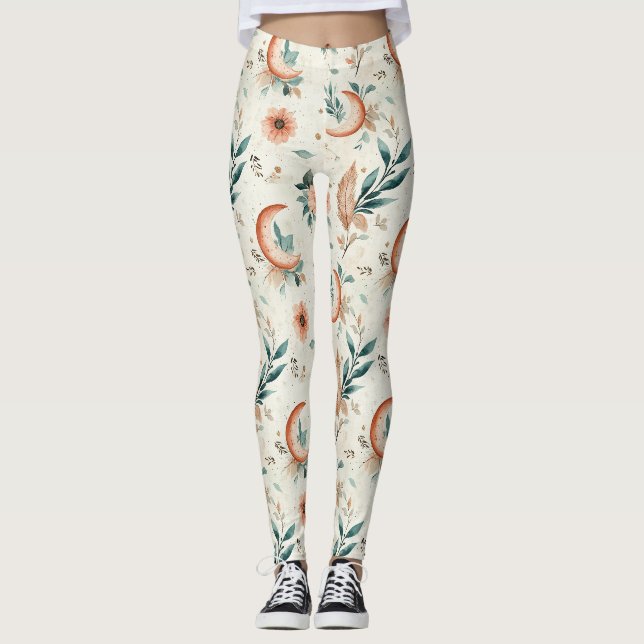 Himlakonflormönster (2) leggings (Framsida)