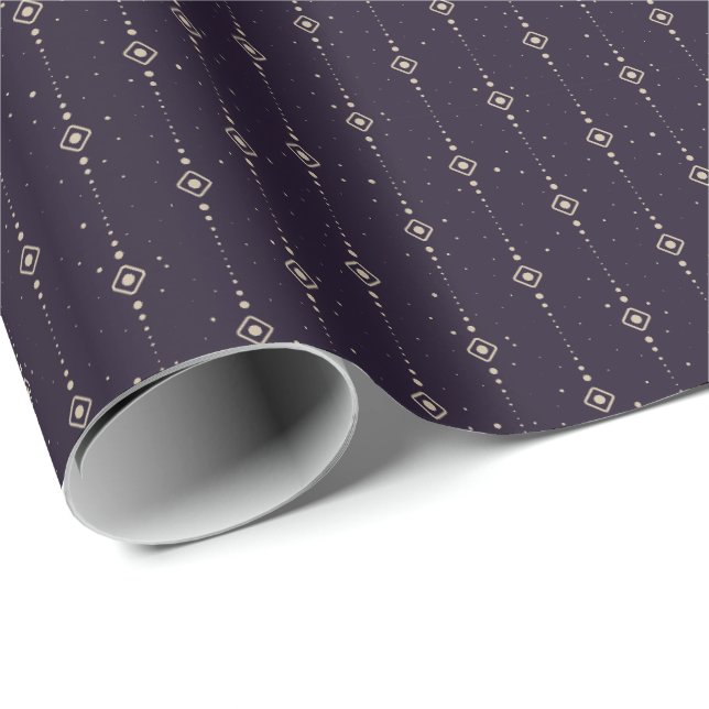Himlakonst Seamless Mönsterdesign Presentpapper (Rullad Hörn)