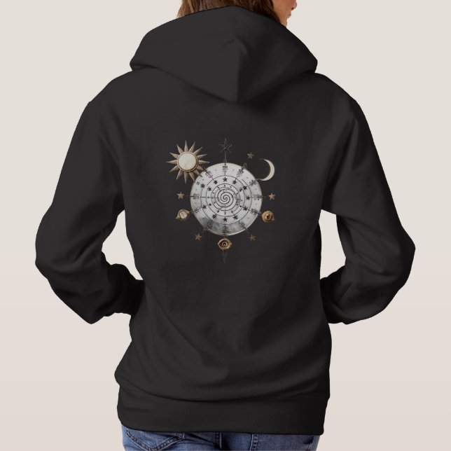 Himlakonstellation Mandala T-Shirt (Baksida)