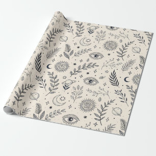 Himlakonstnärligt Botaniskt Mönster (5) Presentpapper