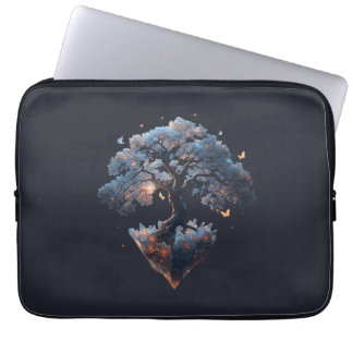 Himlakristallträd – Fantasy Natur Konst Laptop Fodral