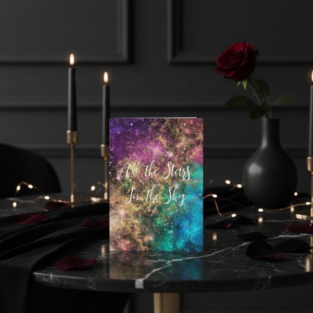 Himlakroppar Personlig Alla hjärtans dag-kort Julkort (Skapare uppladdad)