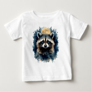 Himlakvasts Vattenfärg Måne Skog Konst T Shirt