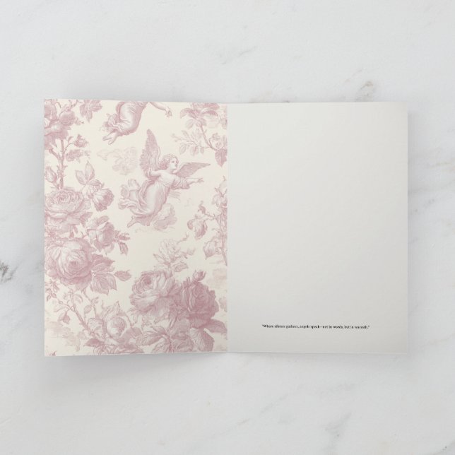 Himlaljud Ängel Grattiskort Kort (Inuti)