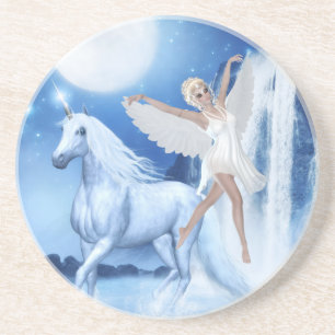Himlar Älva Asparas och Unicorn Underlägg