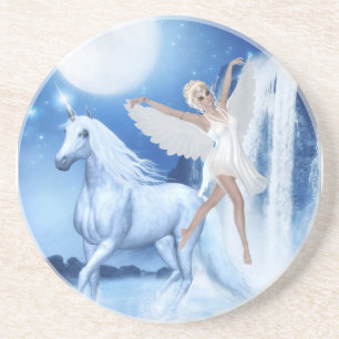 Himlar Älva Asparas och Unicorn Underlägg