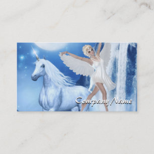Himlar Älva Asparas och Unicorn Visitkort