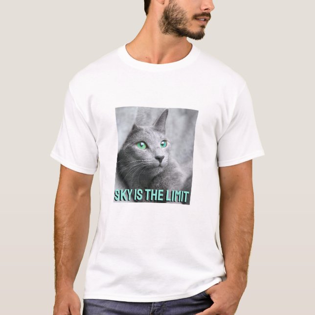 Himlar är gränsen (ljus) T-Shirt (Framsida)