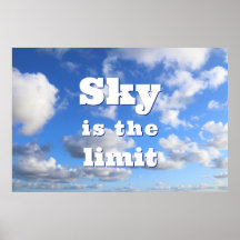 Himlar är gränsen - motivationen poster