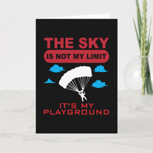 Himlar är inte min begränsade Skydiver Skydiver Sk Kort