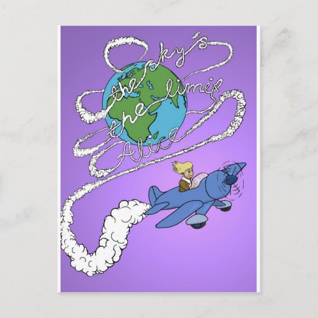 himlar är limit alice.jpg vykort (Framsida)